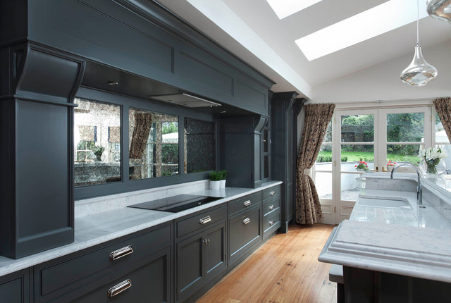 Downpipe transitional-kitchen