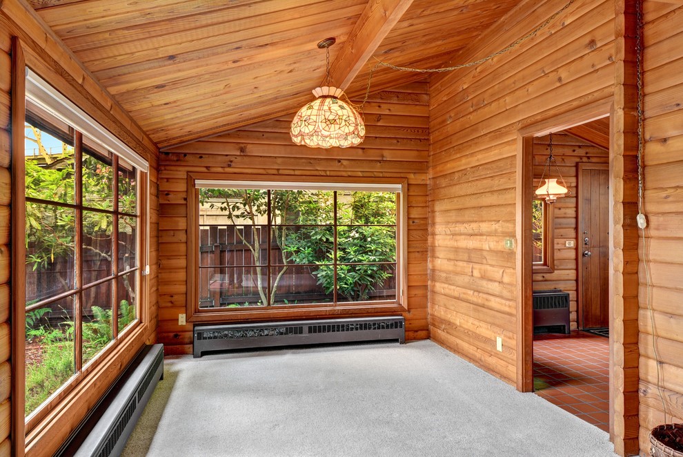 Inspiration for a country sunroom in Seattle.