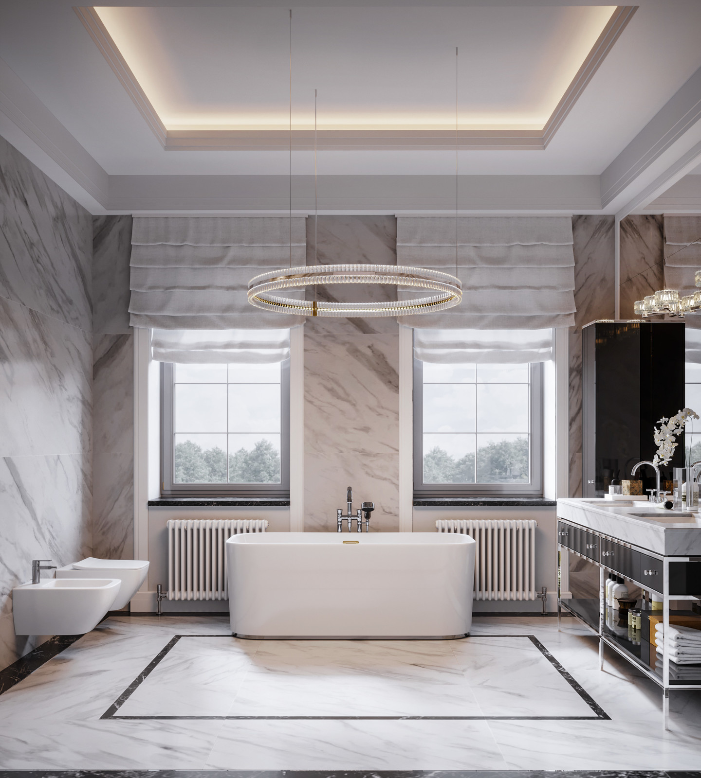 Проект главной ванной комнаты