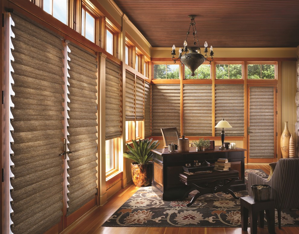 Window treatments for very tall narrow windows in Great Room.