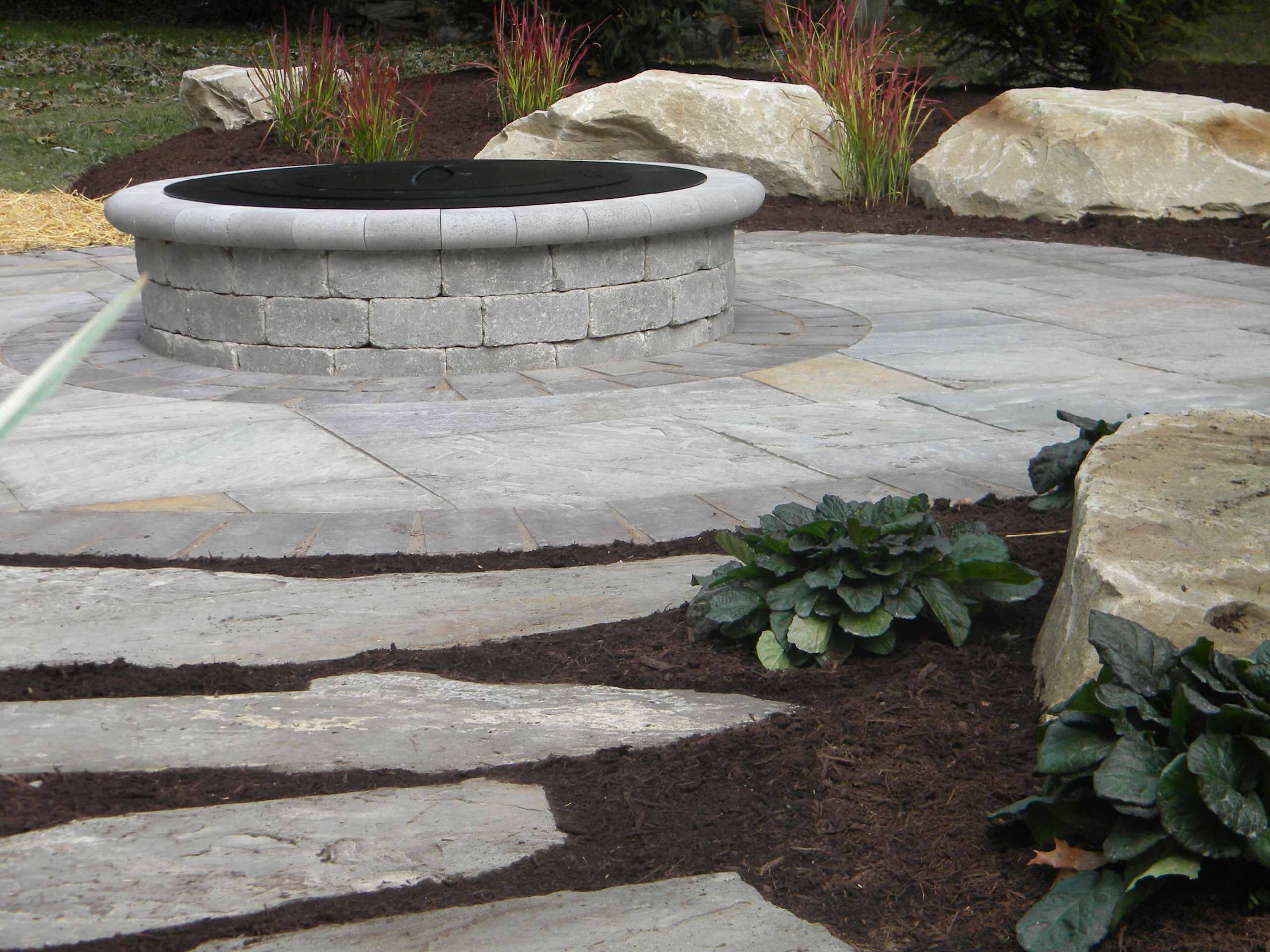 Patio,water feature,landscaping
