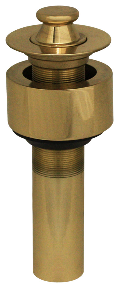 Whitehaus 10.515-B Polished Brass Lift and Turn Pull-Up Drain