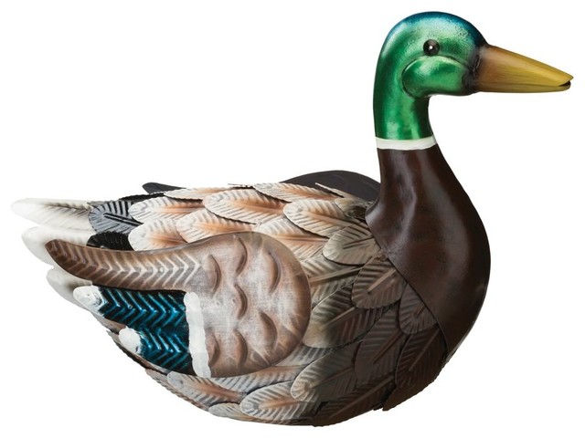 Regal Mallard Decor Sitting Farmhouse Garden Statues And Yard