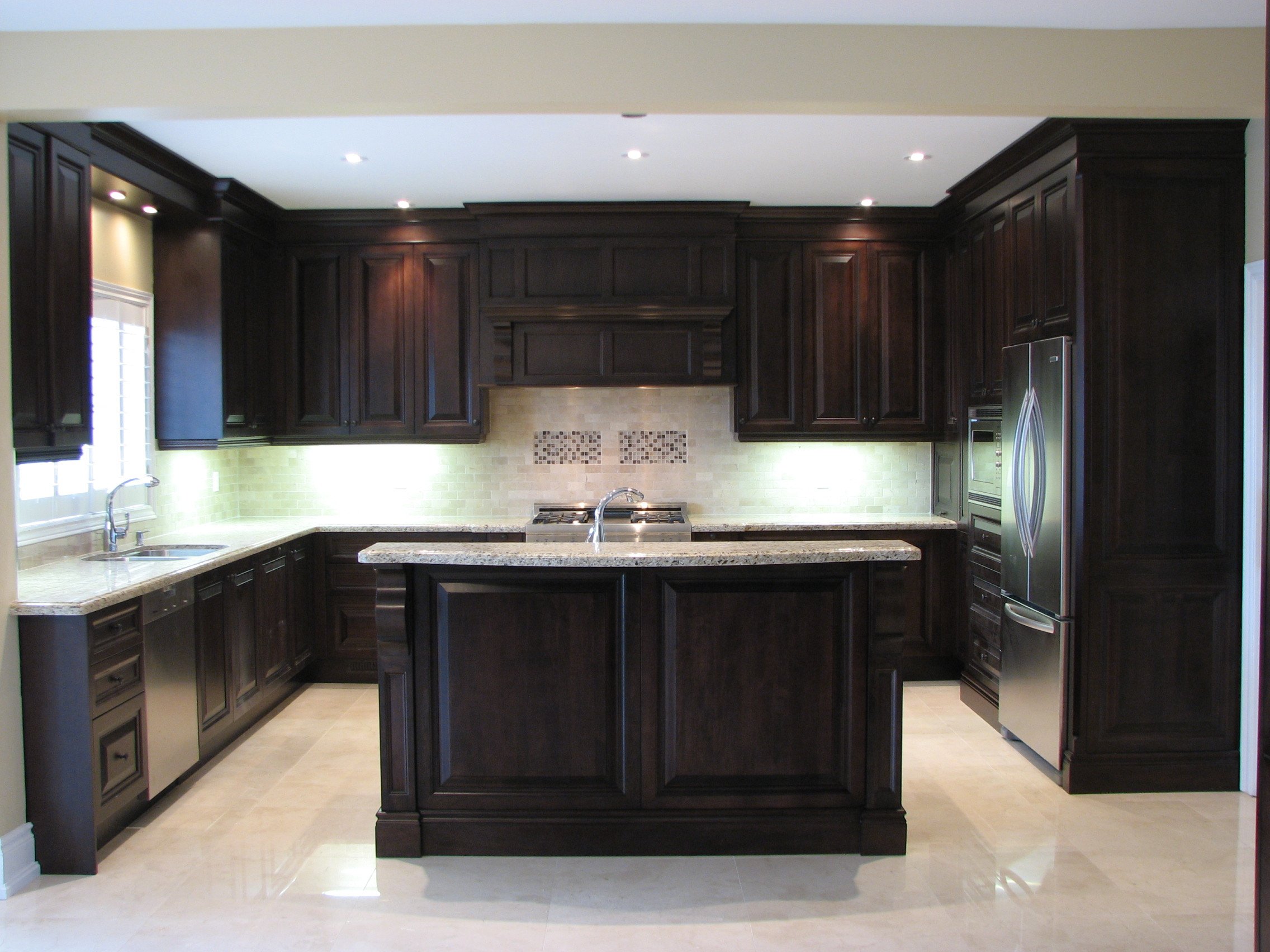 Large Wood finish Kitchen