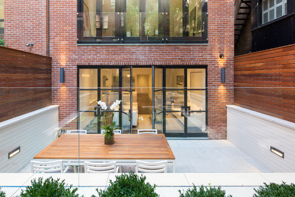 Downtown Modern Townhouse Patio Contemporary Patio New York by