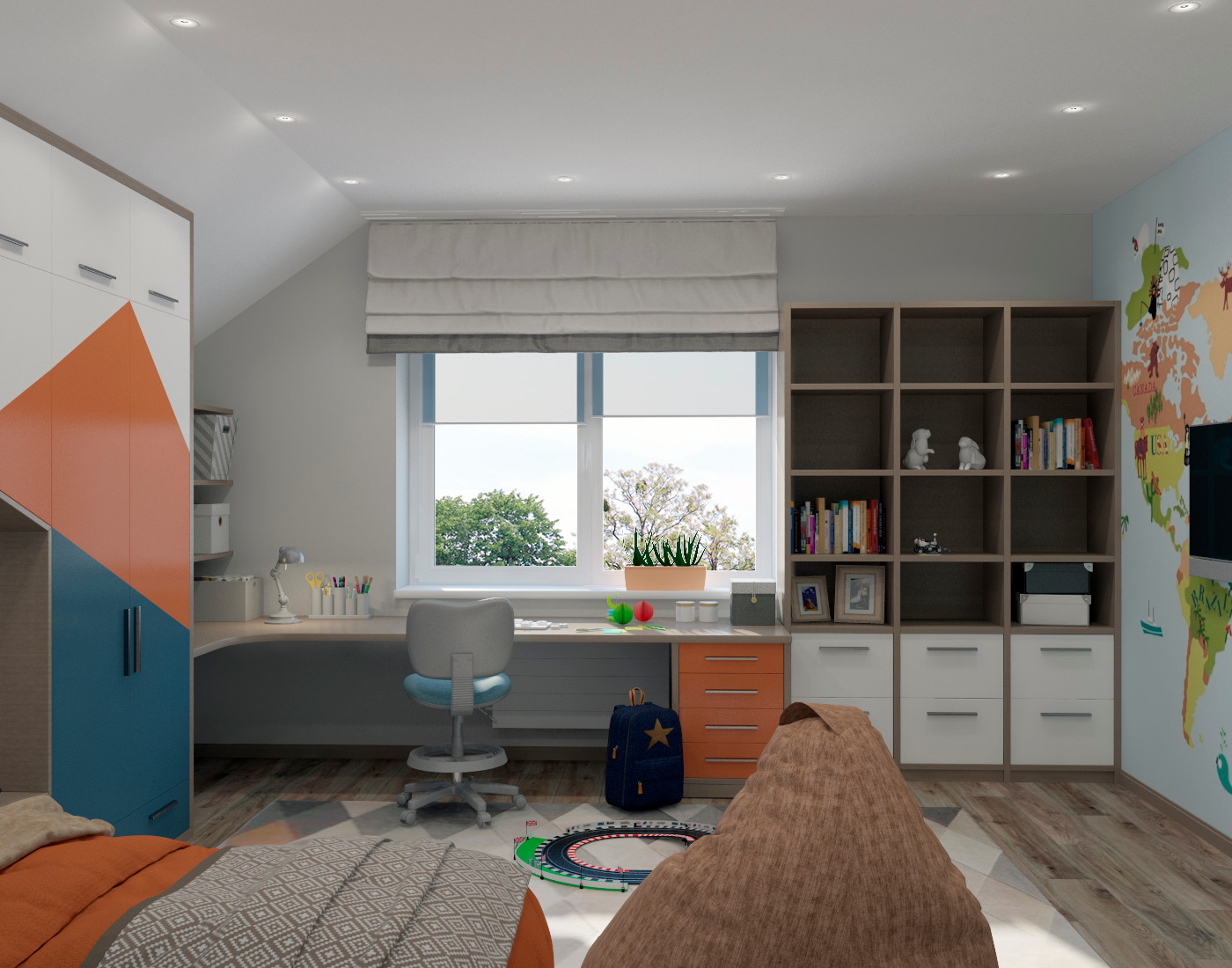 детская в современном стиле