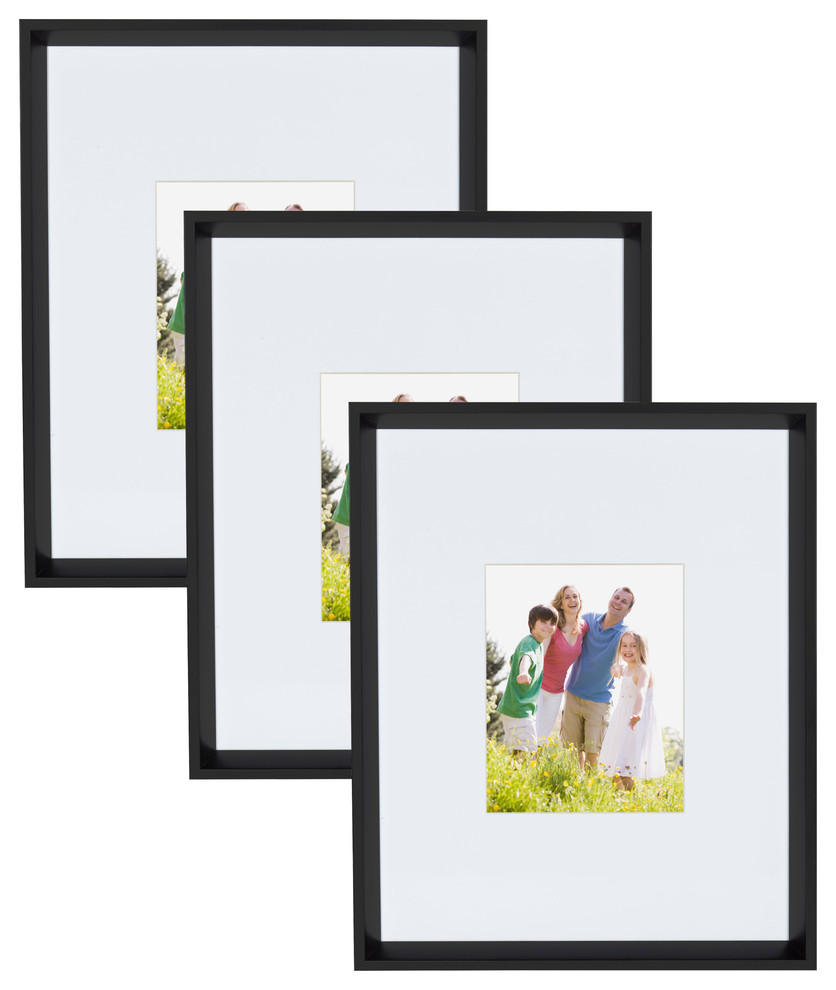 Kate and Laurel Calder 3Piece Matted Wall Picture Frame Set