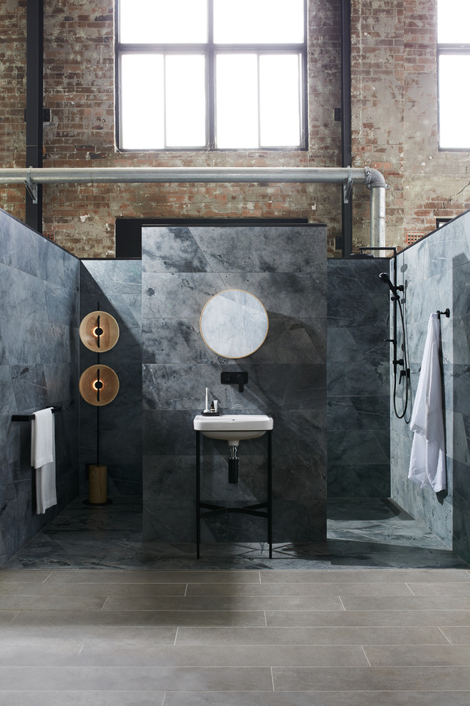 Inspiration for an industrial bathroom in Sydney.
