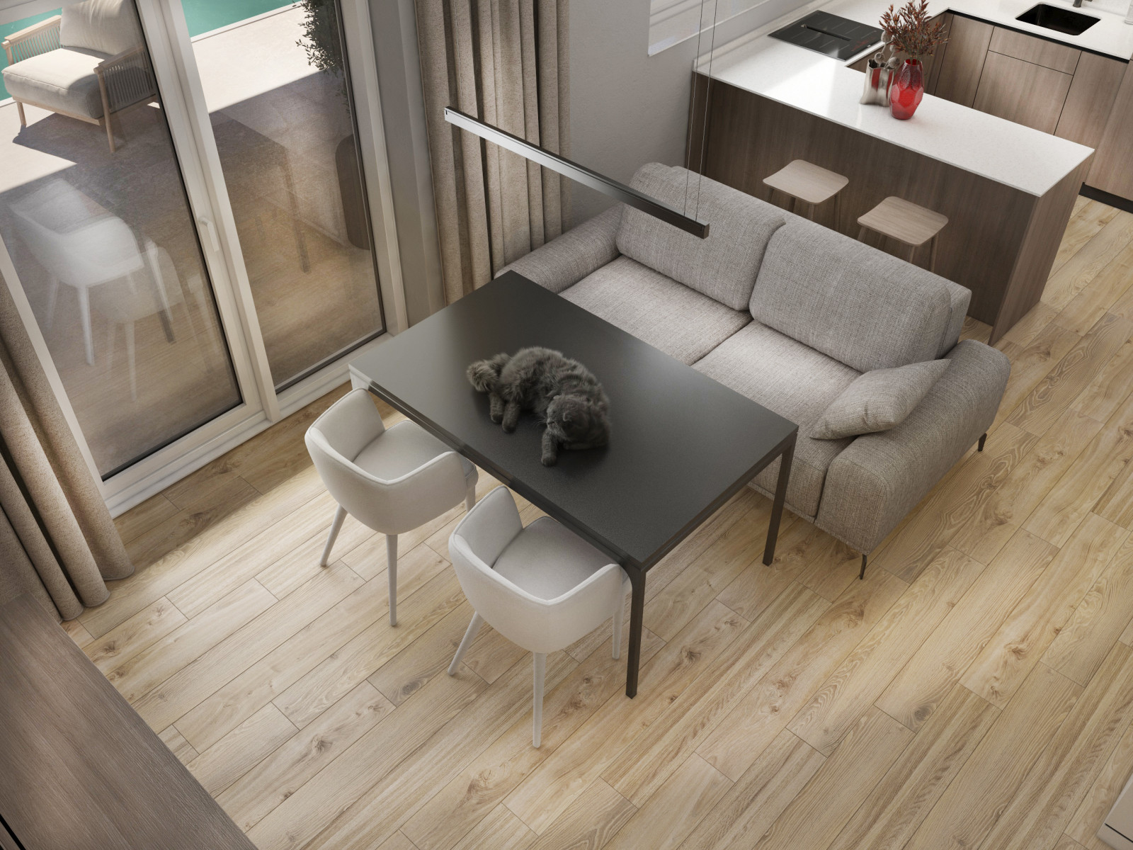 Интерьер дома 70 кв.м.