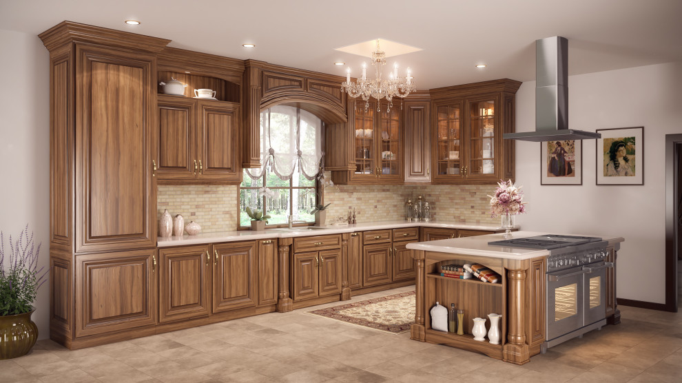 Классические кухни из массива