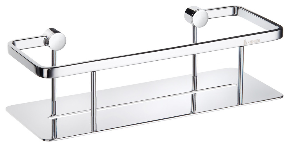 Smedbo ZK374 Pool 10  Wall Mount Soap Basket in Polished Chrome