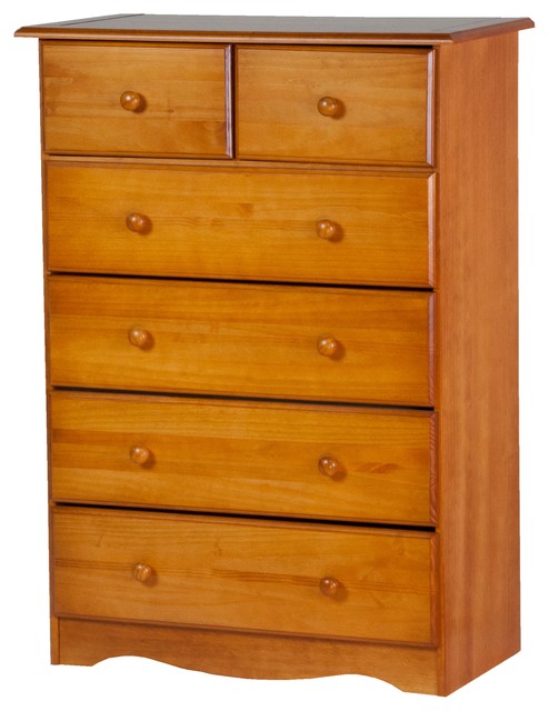 100% Solid Wood 4+2 or 6-Drawer Chest - Transitional - Dressers - by
