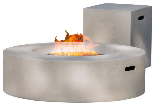 Gdf Studio Hearth Circular 50k Btu, 40 In X 24 Toulon Oval Cast Aluminum Lpg Fire Pit