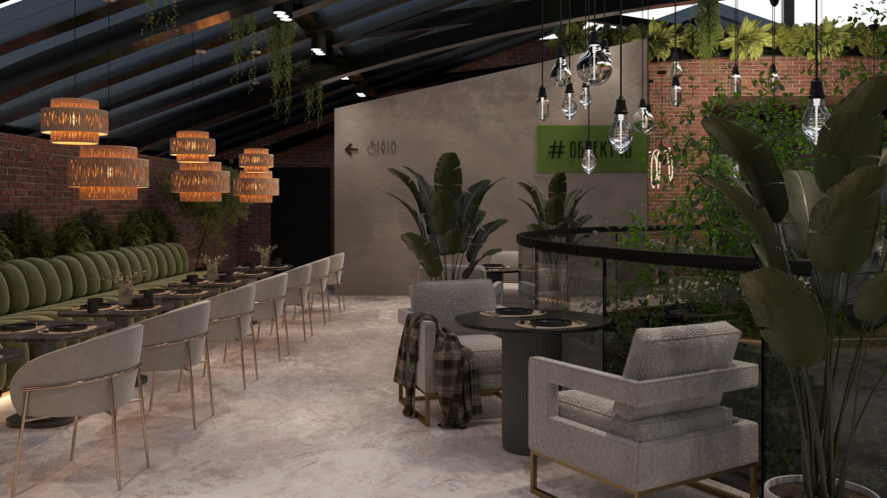 Реконструкция бывшего завода в Калуге. Проект ресторана на крыше завода