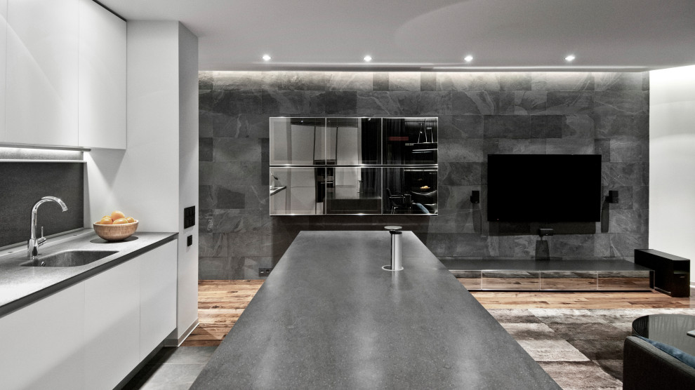 Modern Apartment Slate&Walnut