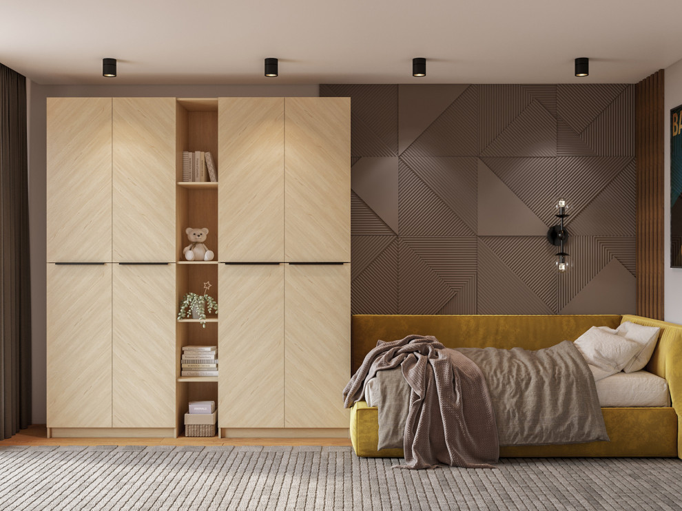 Распашной шкаф в цвете Флитвуд шампань