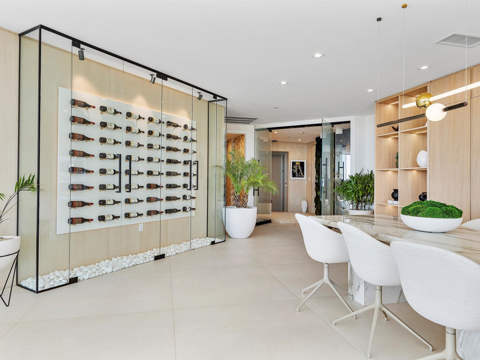 Isle of Venice Dr. - Beach Style - Wine Cellar - Miami - by Luxe Design ...
