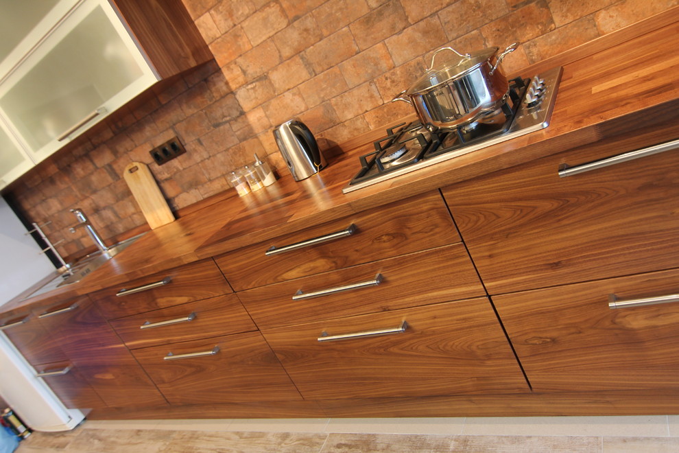 Кухня из американского ореха American walnut kitchen