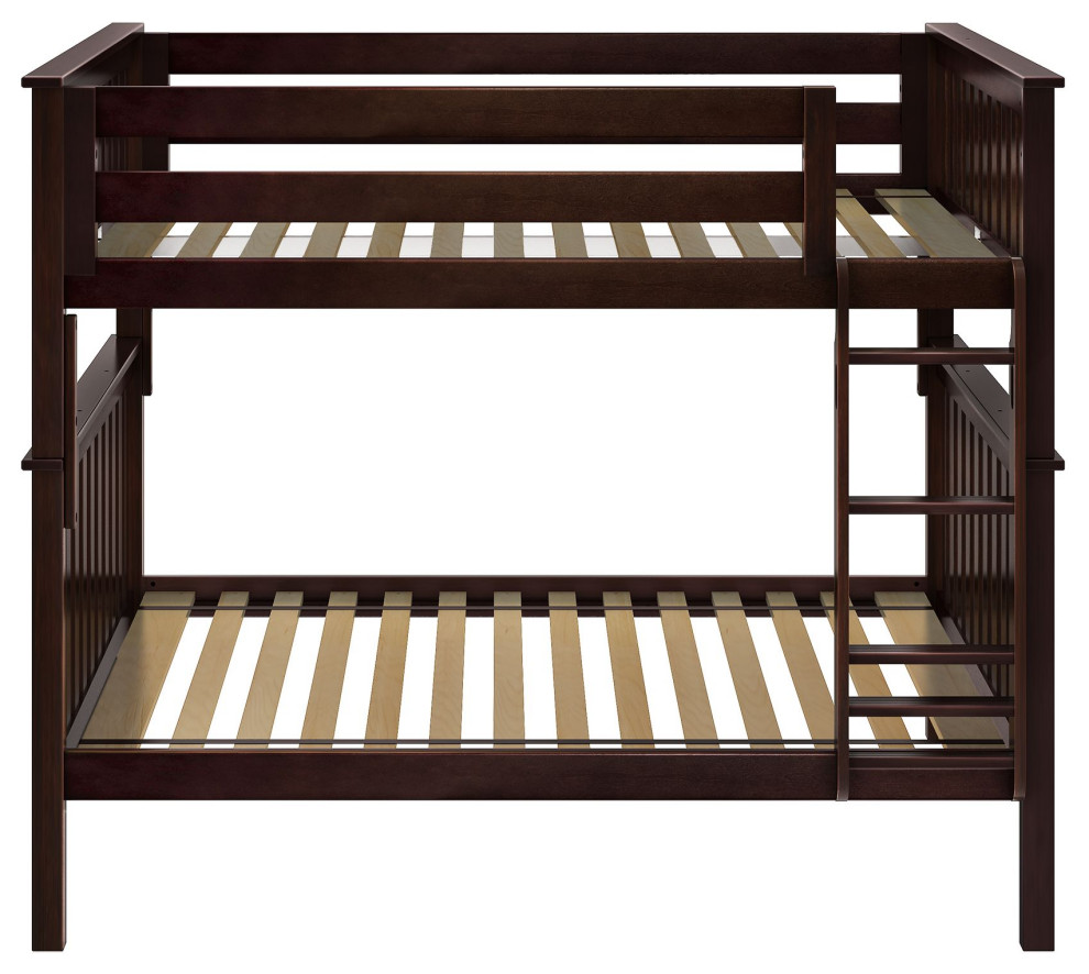 Plank+Beam Full over Full Bunk Bed Transitional Bunk Beds by