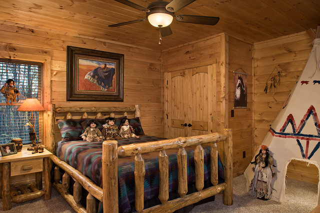 Cave Rock Estates rustic-bedroom