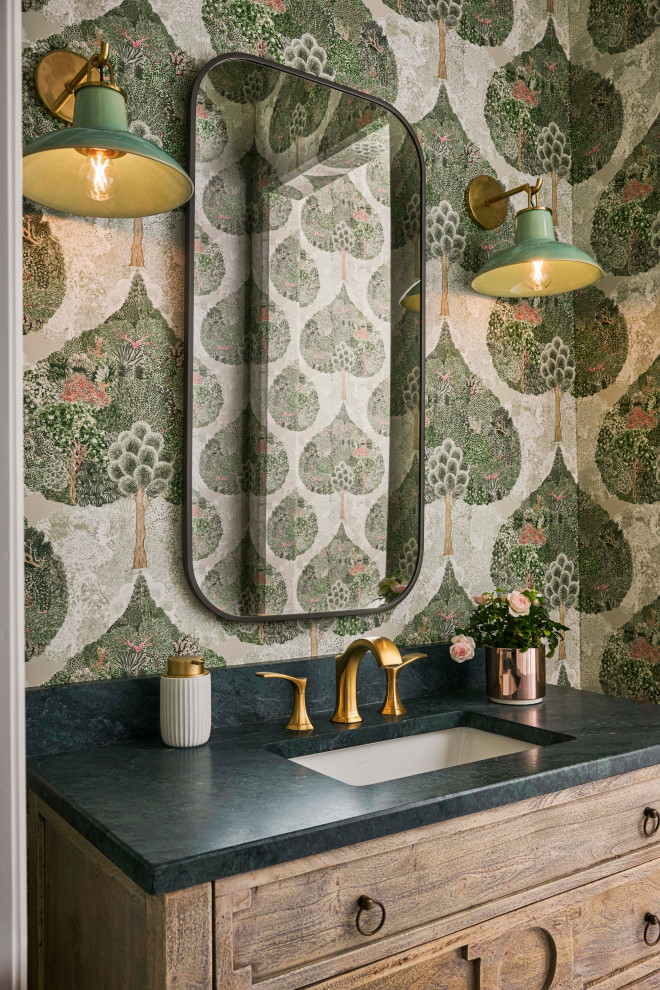 Bluffview Drive Remodel, Plano - French Country - Powder Room - Dallas ...