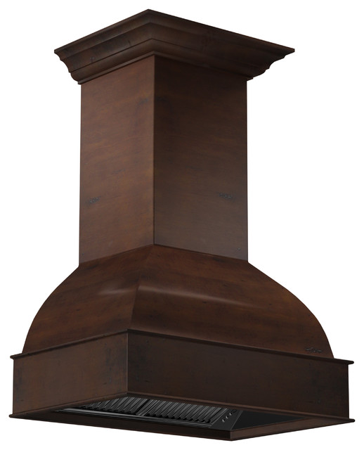 ZLINE 30 in. Wooden Wall Mount Range Hood in Walnut and Hamilton