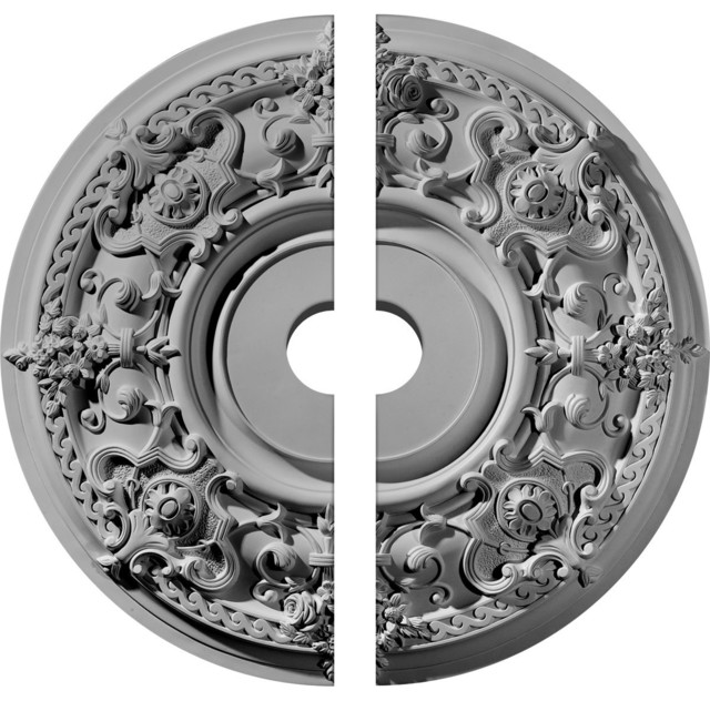 32 3 4 Od X 6 Id X 2 1 2 P Jackson Ceiling Medallion Two Piece