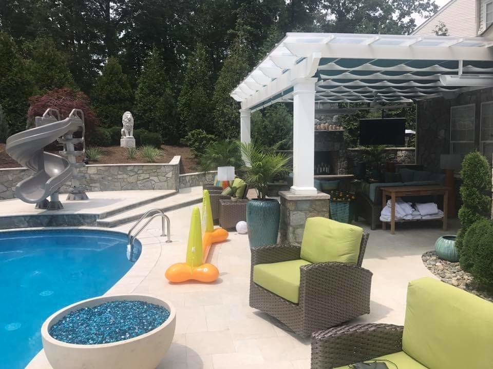 Patio with Large Pool