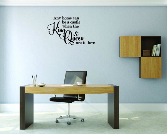 Any Home Can Be A Castle When The King Queen Are In Love Decal 20x40