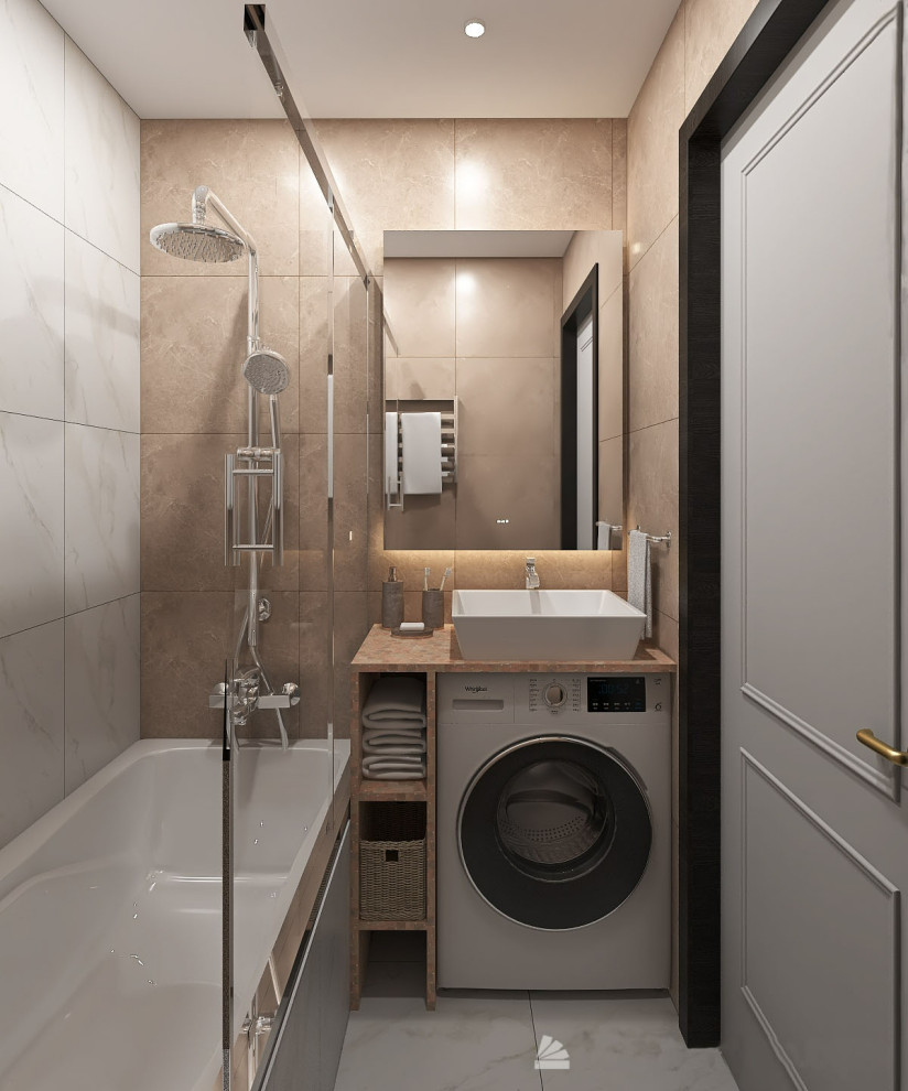 Квартира в старом фонде с балками на потолке