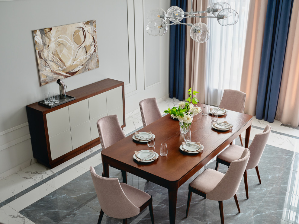 Вид сверху на столовую