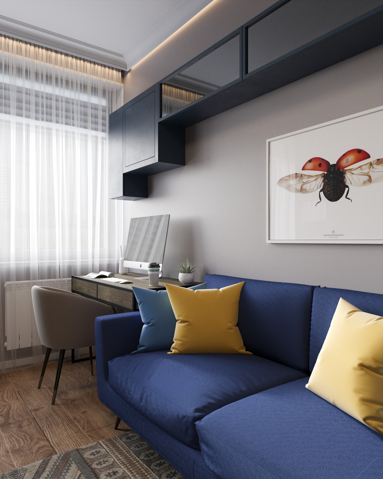 Трехкомнатная квартира 63 м² для семьи с ребенком в ЖК Дмитровское