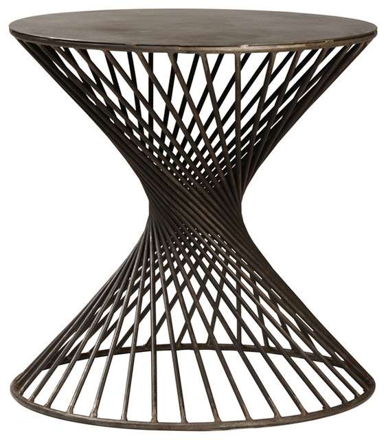 Twisted Iron Side Table Transitional Side Tables And End Tables