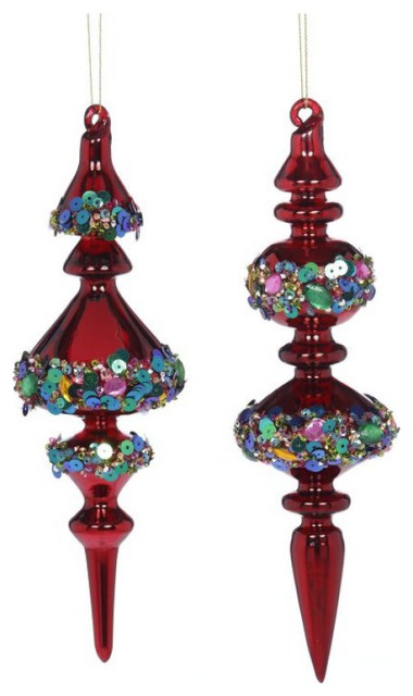 Mark Roberts 2021 Sequined Finial Ornament 9