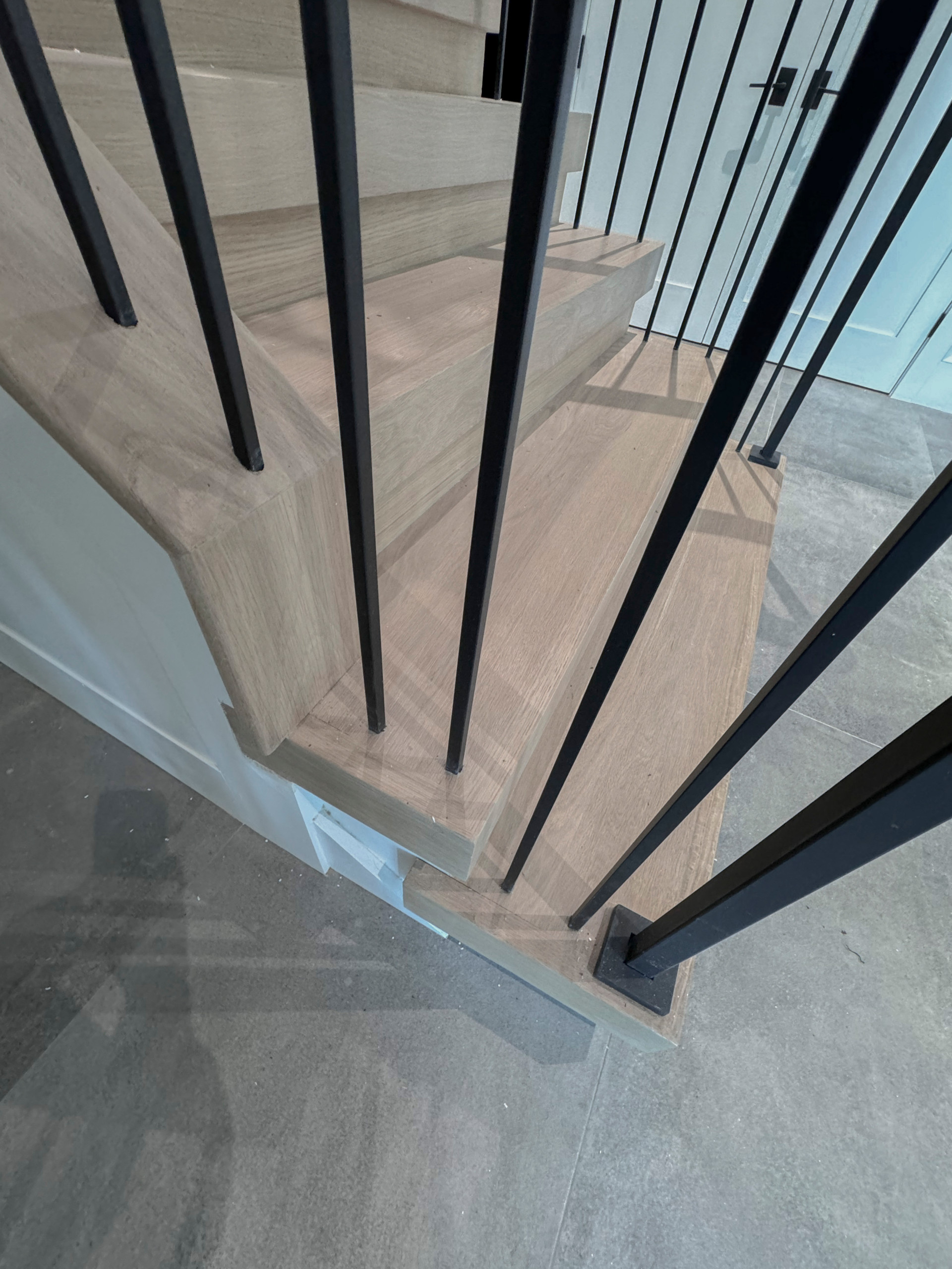 122_Modern Steel & Wood Floating Staircase, Arlington VA 22207