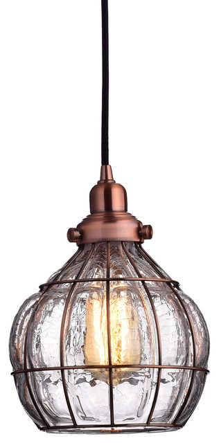Vintage Ed Gl Rustic Wire Pendant Light Red Antique Copper Vintage Bowl Ed Gl Pendant Light Red Antique Copper