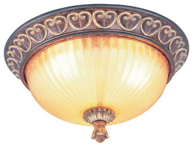 Livex Lighting-8564-63-Villa Verona - Three Light Ceiling Mount