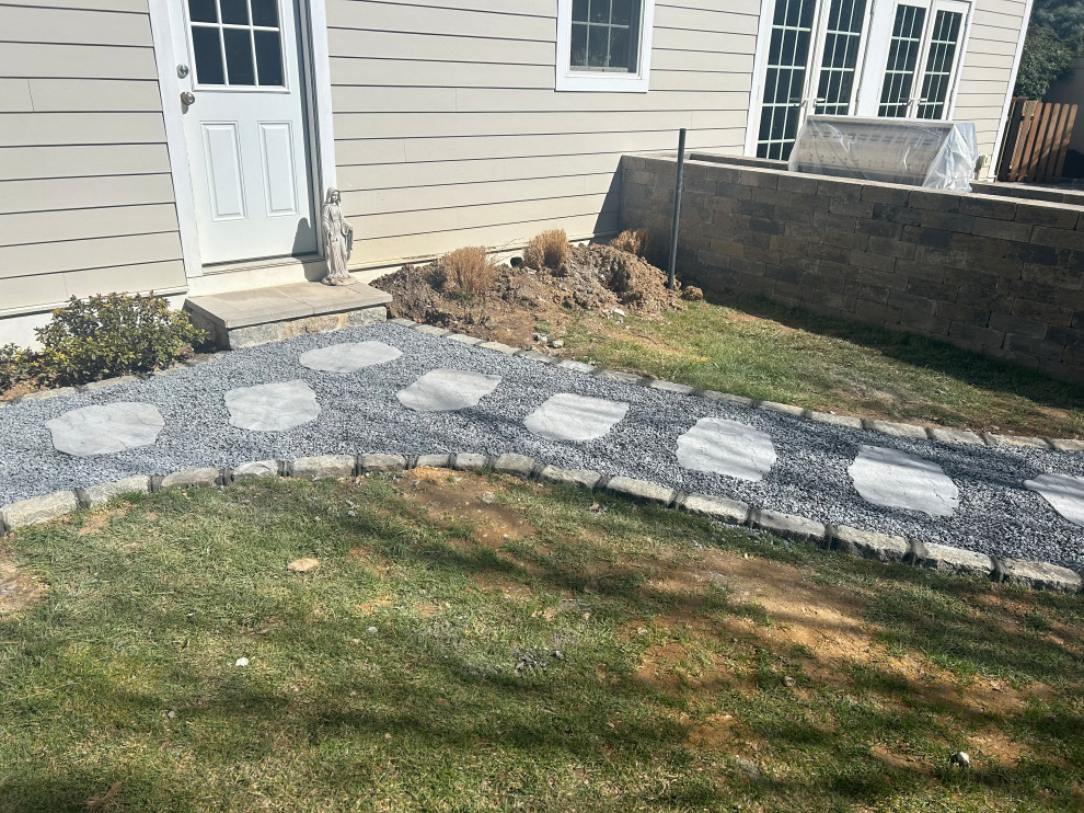 Outdoor Kitchen, Patio, Walkway and Landscape