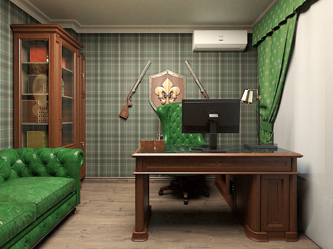 Кабинет в английском стиле