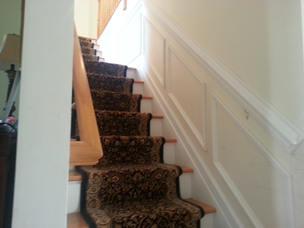 Entry Foyer Traditional Staircase New York by JL Molding Design