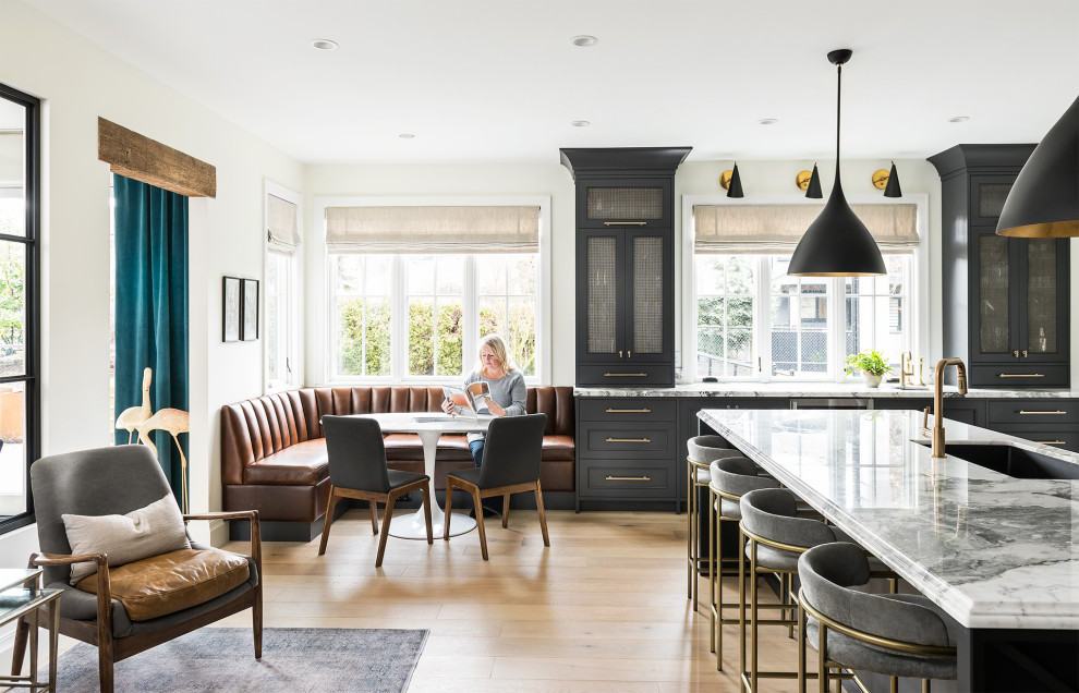 Home design - large transitional home design idea in Vancouver
