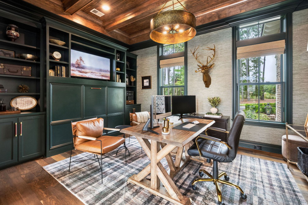 Inspiration for a timeless home office remodel in Atlanta