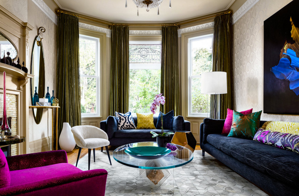 Inspiration for a transitional formal living room remodel in Toronto with beige walls