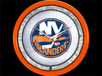 New York Islanders NHL 12-inch Plasma Neon Clock