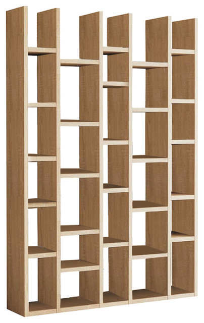 Torero 5 Column Bookcase, Oak