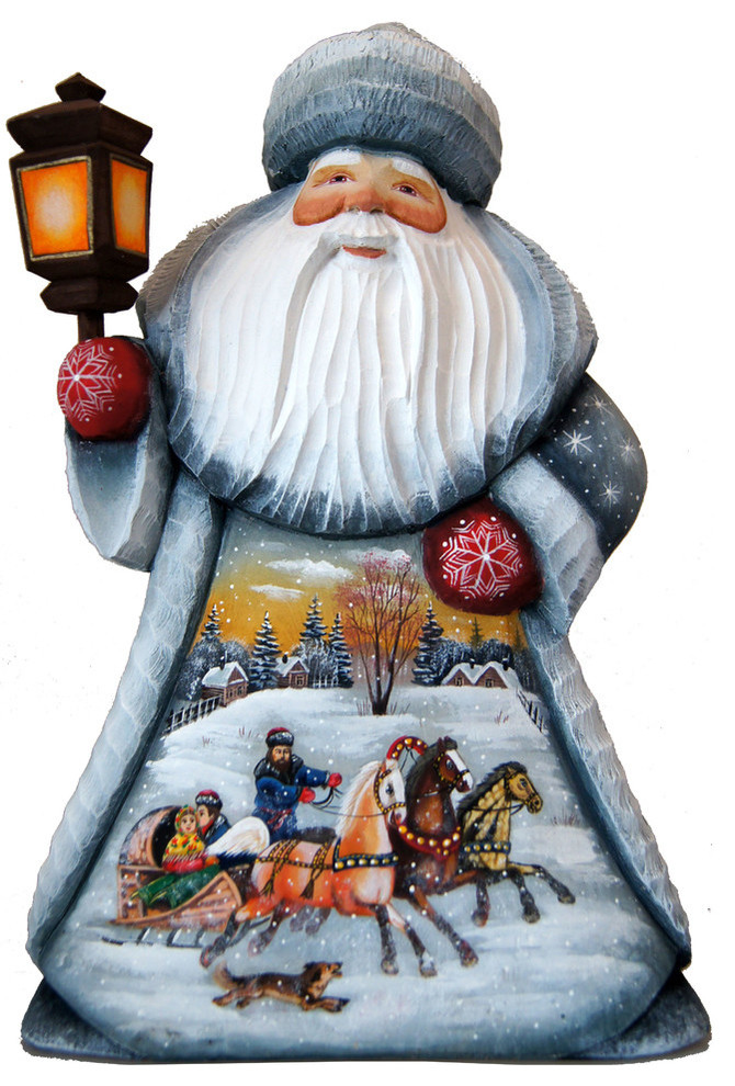 Old World Santa Wood Carved Troika Traditional Holiday Accents And Figurines By G Debrekht