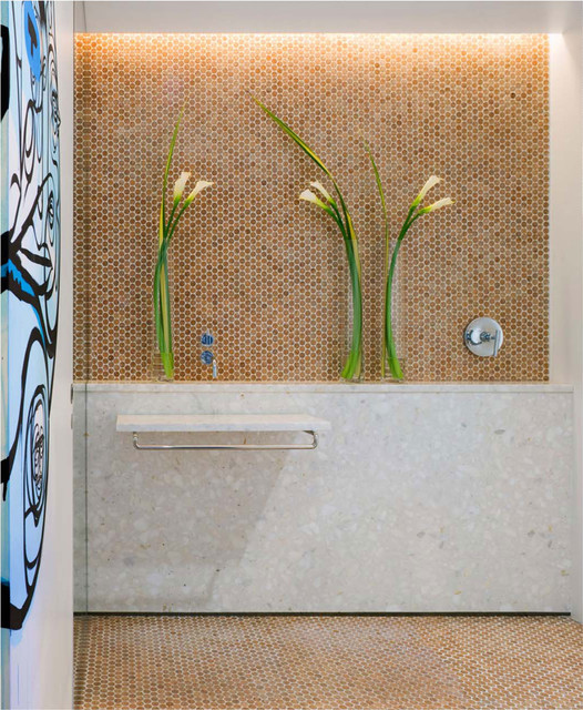 Habitus Cork Mosaic Penny Tile Modern New York By The Habitus Cork Mosaic Penny Tile Modern