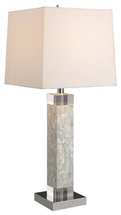 Transitional Luzerne Mother of Pearl Table Lamp