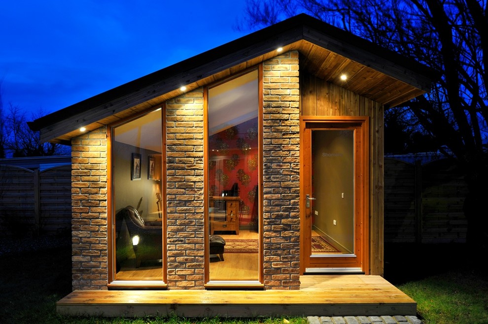 This is an example of a contemporary shed and granny flat in Dublin.