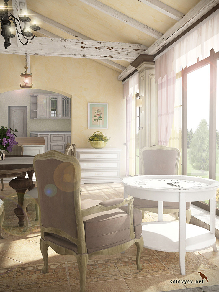 Столовая загородного дома в стиле "Прованс"